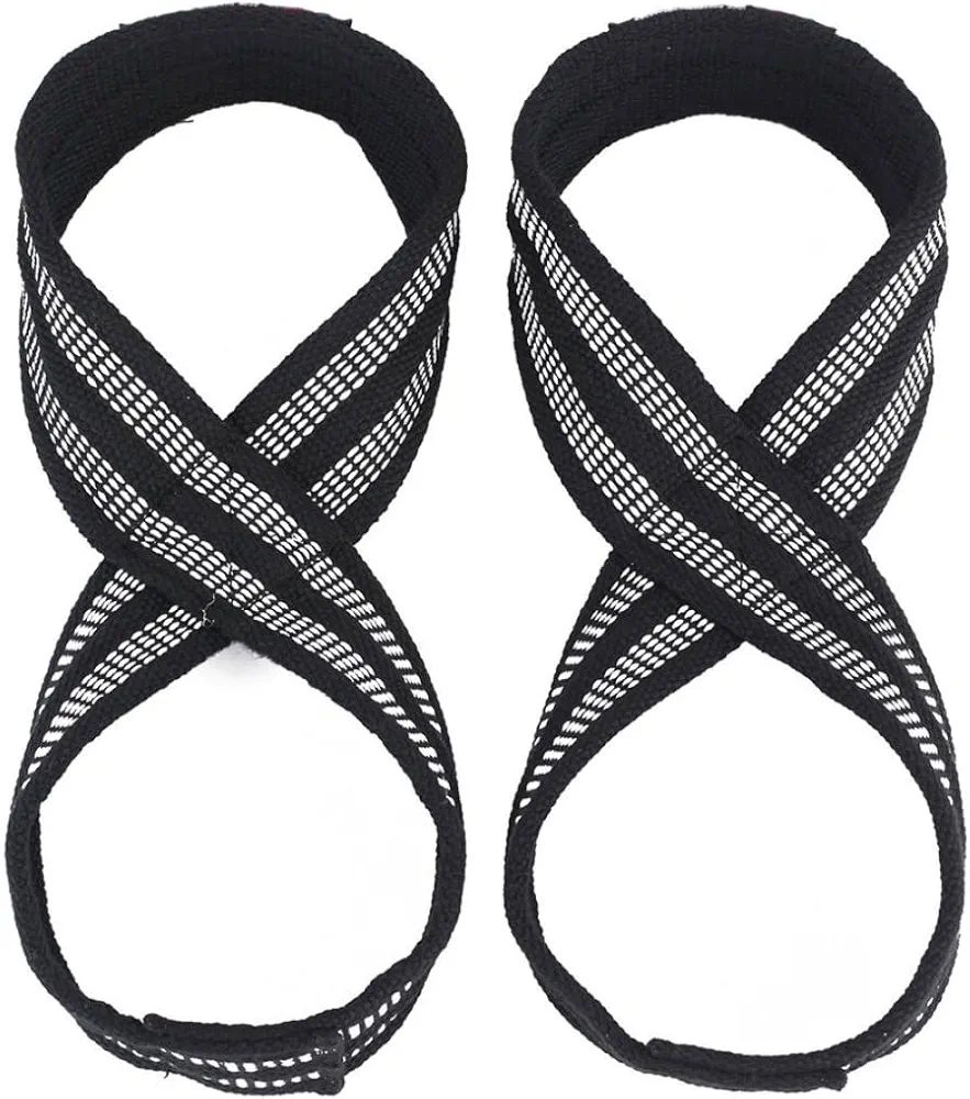 Figure 8 Lifting Strap Weightlifting Gym Strap Strength Training Nylon Cuff 1Pair S Weightlifting Strap