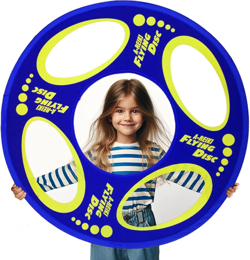 Giant Flying Disc Soft, Foldable & Floats in Air - Encourage Outdoor Play & Family Fun - Great for Kids, Parent-Child Interaction, and School Activities