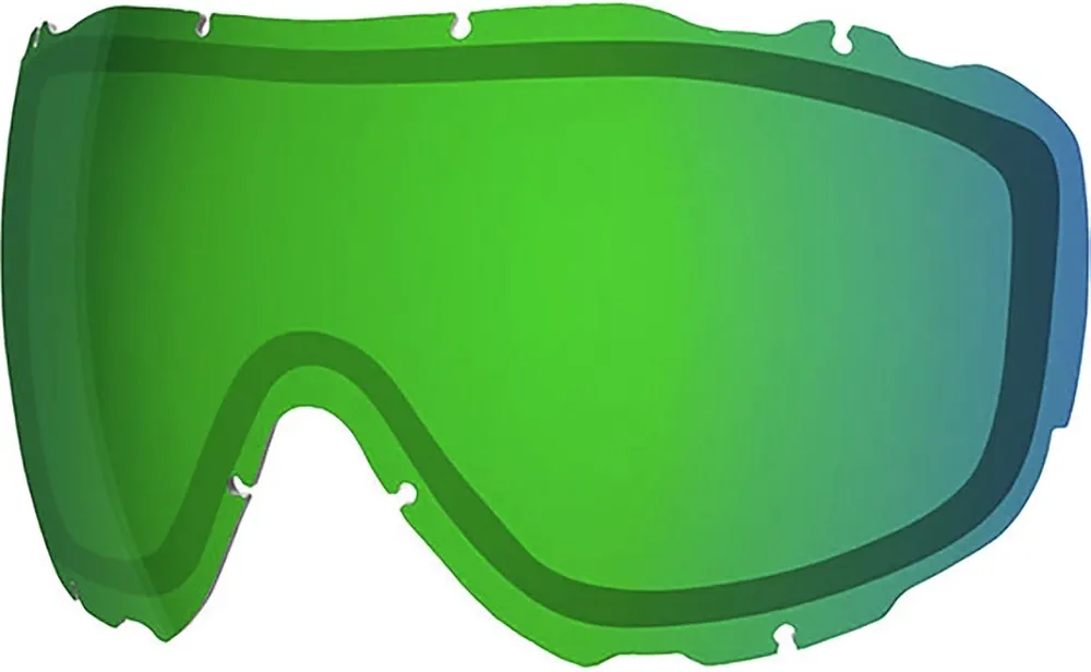 Smith Prophecy Turbo Fan Snow Goggle Replacement Lens (ChromaPop Everyday Green Mirror)