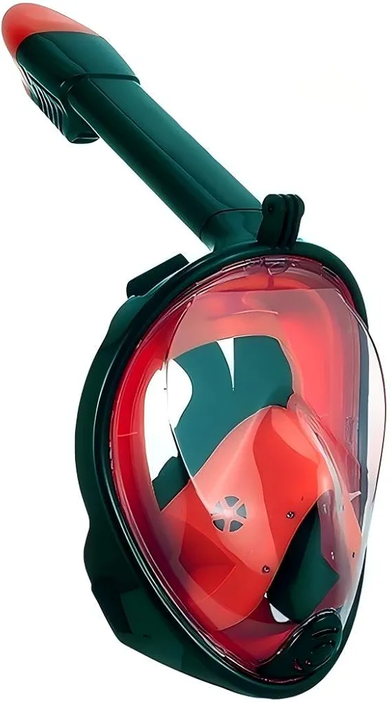 Full Face Snorkel Mask, Snorkeling Mask with Detachable Camera Mount, 180 Panoramic Anti-Fog Anti-Leak Diving Mask for Adult and Kids…