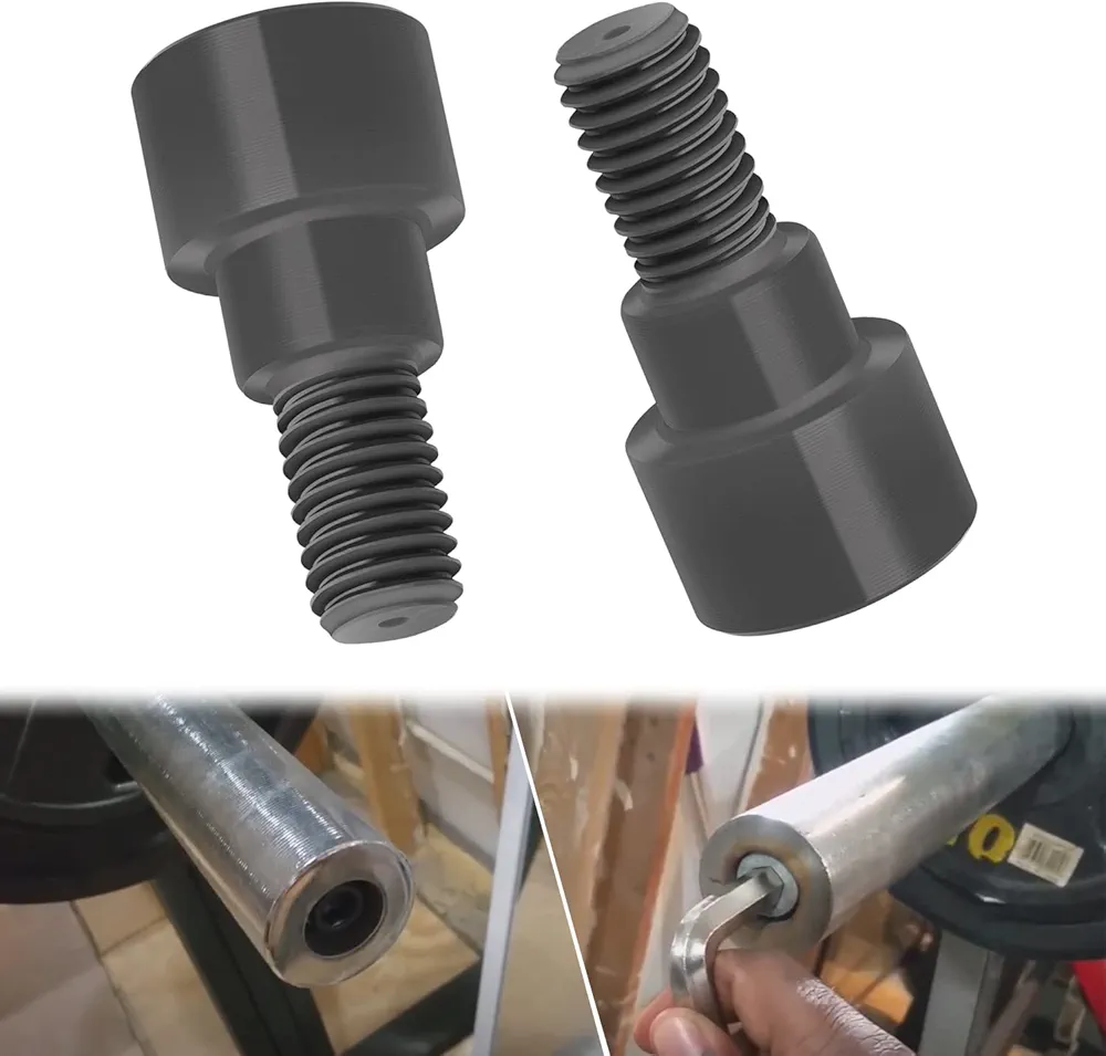Bonbo Hex Bolts Perfect for Olympic Bars, Curl Bars, Tricep Bars, Dumbbell Bars(2-Pack)