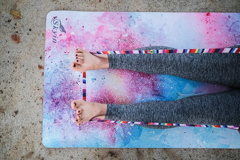 Yoga mat,Best No-Slip Hot Yoga Mat,SGS Approved No-Toxic,TPE yoga mat,Ideas for Exercise,Yoga and Pilates