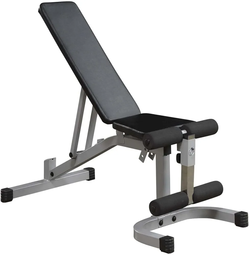Powerline by Body-Solid (PFID130X) Adjustable Weight Bench - Flat to Incline/Decline Positions with Leg Hold, Home Gym Strength Training