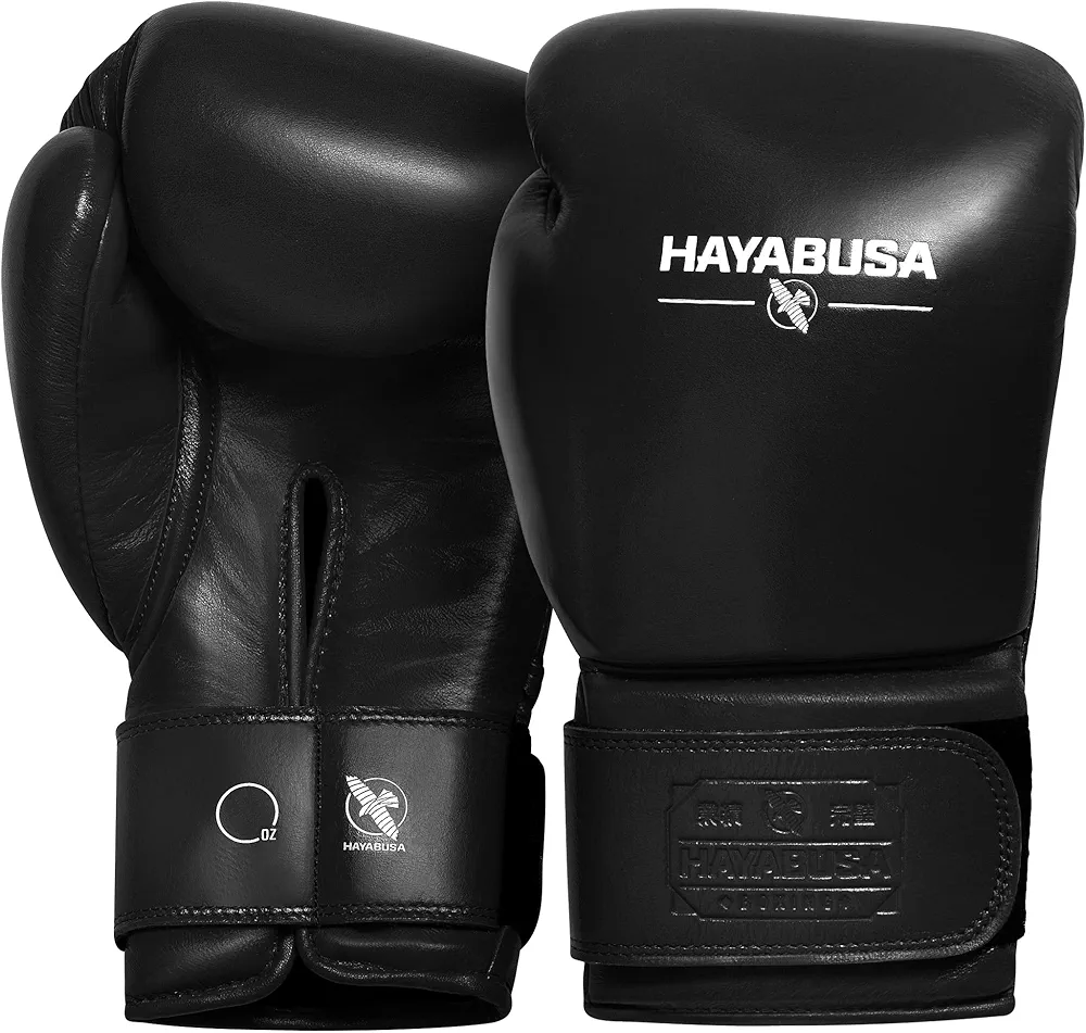 Hayabusa Pro Leather Hook and Loop Boxing Gloves for Men and Women