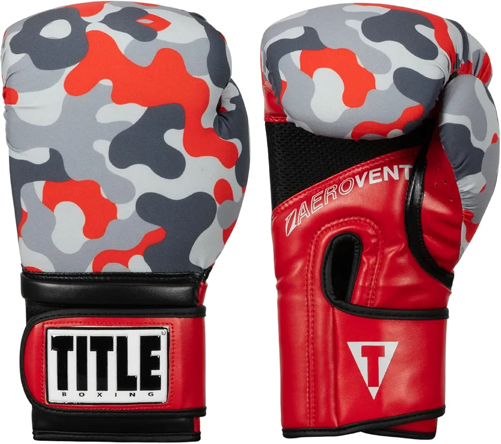 TITLE Boxing Infused Foam Camo Color Pop Bag Gloves - Boxing Gloves, Punching Bag Gloves, Kickboxing Gloves, Heavy Bag Gloves, Boxing Gloves Men, Women, Boxing Equipment