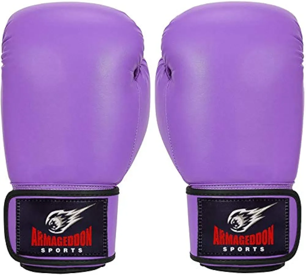 Purple Women's Ladies Girls Boxing Kickboxing Training Gloves