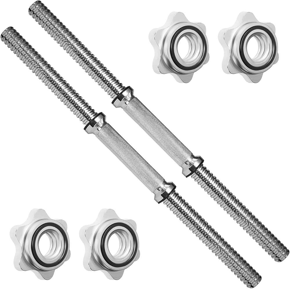 A2ZCARE Standard Dumbbell Handles, 1 inch Dumbbell Handles, Adjustable Dumbbells Handles 1 inch Pair Fit Weight Plate 1 inch - Multiple Options 14 to 24 inch