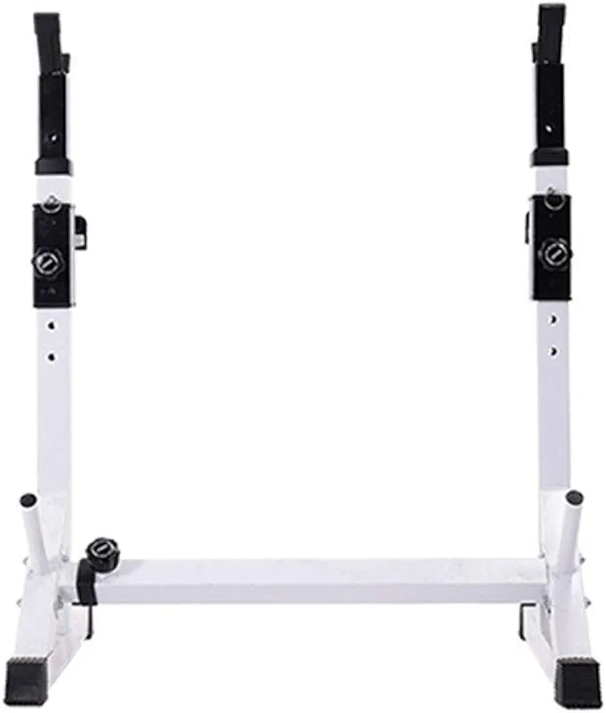 GaRcan Squat Stands, Fitness Barbell Rack Weight Lifting Rack Bench Press Rack Dumbbell Stand, Height and Width Adjustable, Strength Training Stand for Indoor Gym