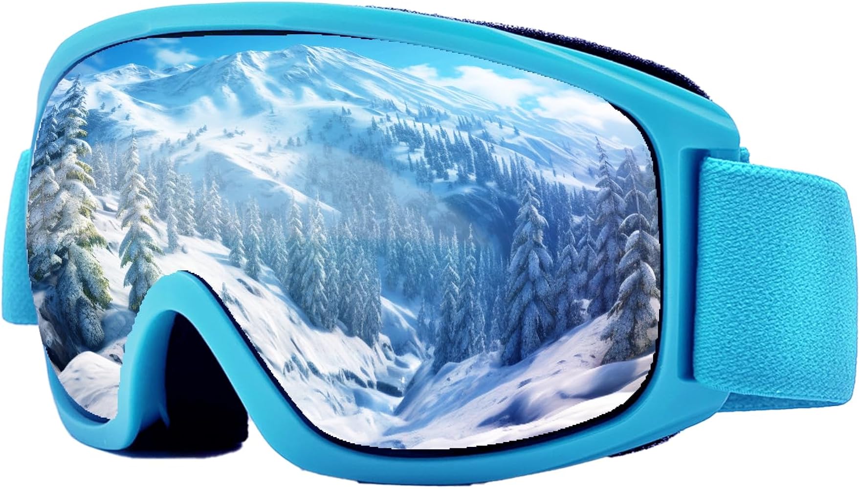 Anti-Fog OTG Ski Goggles-UV Protection Over Glasses Ski/Snowboard Goggles for Men, Women & Youth