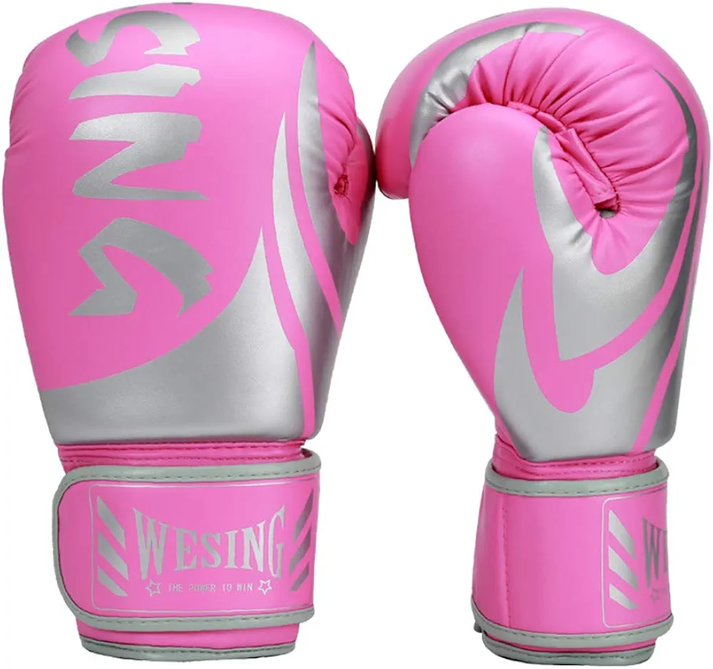 WESING Boxing Gloves for Men 14 Oz MMA Training Sparring Gloves 16 Oz Punch Mitts