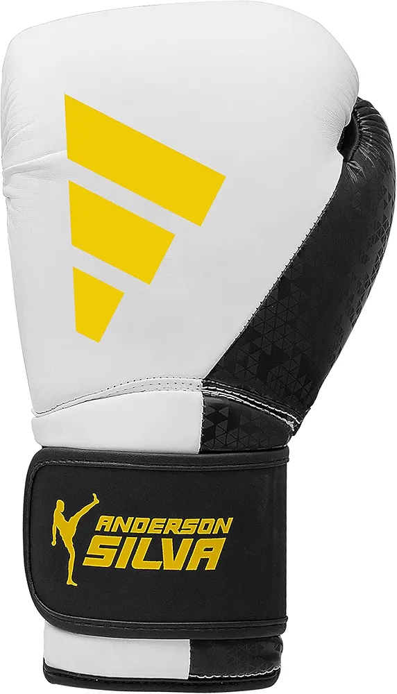 adidas x Anderson Silva Everyday Use Boxing Gloves - Versatile Fitness Gear with PU Outer Shell and Injection Molded Foam