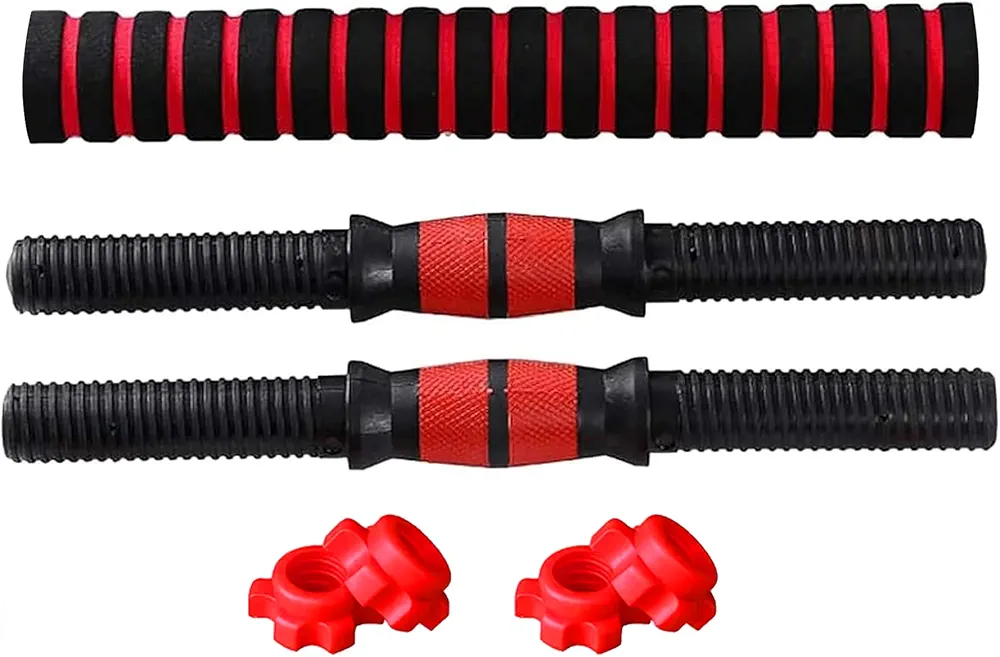 Dumbbell Bars Adjustable Dumbbell Weight Set Barbell Lifting - 2 x 15.74in Bars and 1 x 15.74in Connecting Rods for Gym Home