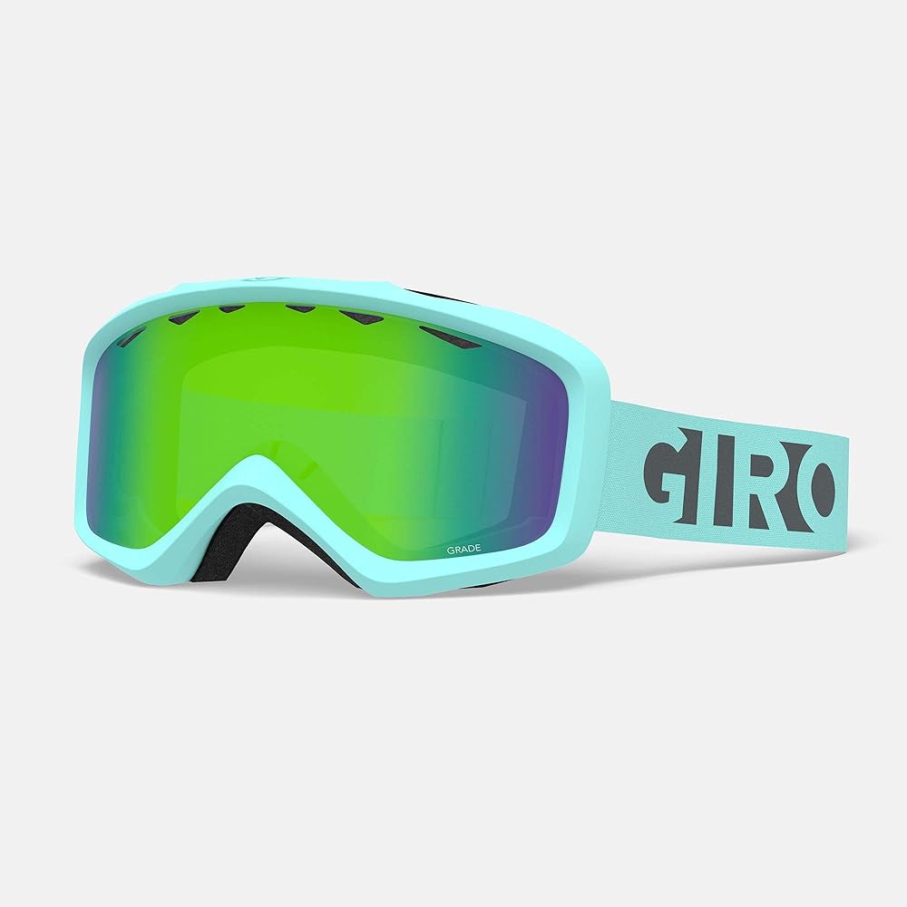 Giro Grade Youth Snow Goggles - Cool Breeze Charcoal Podium Strap with Loden Green Lens (2021)
