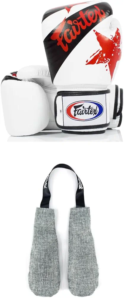 Fairtex BGV1 Boxing Gloves with Deodorizer Inserts | Shock Absorbent Gloves + Odor & Moisture Absorber for Boxing, MMA, Muay Thai | Perfect Bundle for Clean & Durable Gear