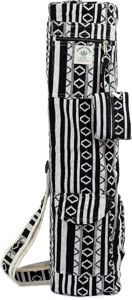 Hemp Yoga Mat Bag Yoga Mat Carrier Full-Zip Eco Friendly Exercise Fit upto 26 Inches Yoga Mat Bag