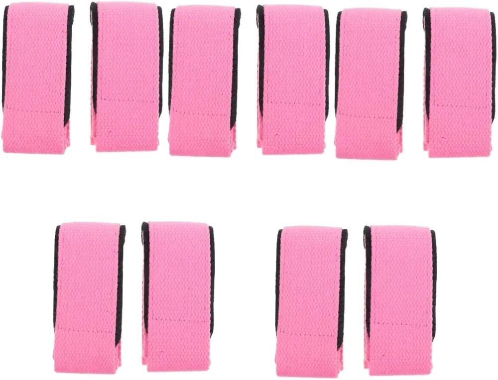 INOOMP 5 Pairs Weightlifting Belt Fitness Wrist Support Training Wrist Strap Gym Accessories Fitness Wrist Guard Workout Wrist Belt Anti-Slip Wrist Guard Grip Strap for Gym Polyester