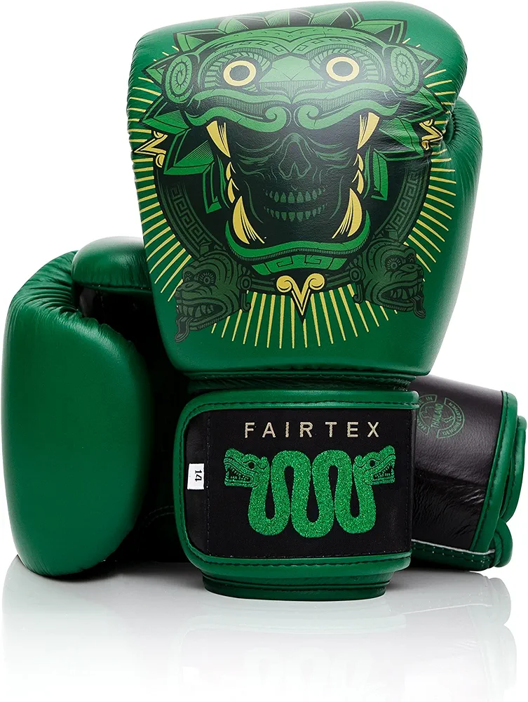 Fairtex Resurrection Premium Muay Thai Boxing Gloves - Limited Edition Design | Collaboration with Tom Atencio | Stylish & Durable | Syntek Leather | Handcrafted | MMA Kickboxing Gloves