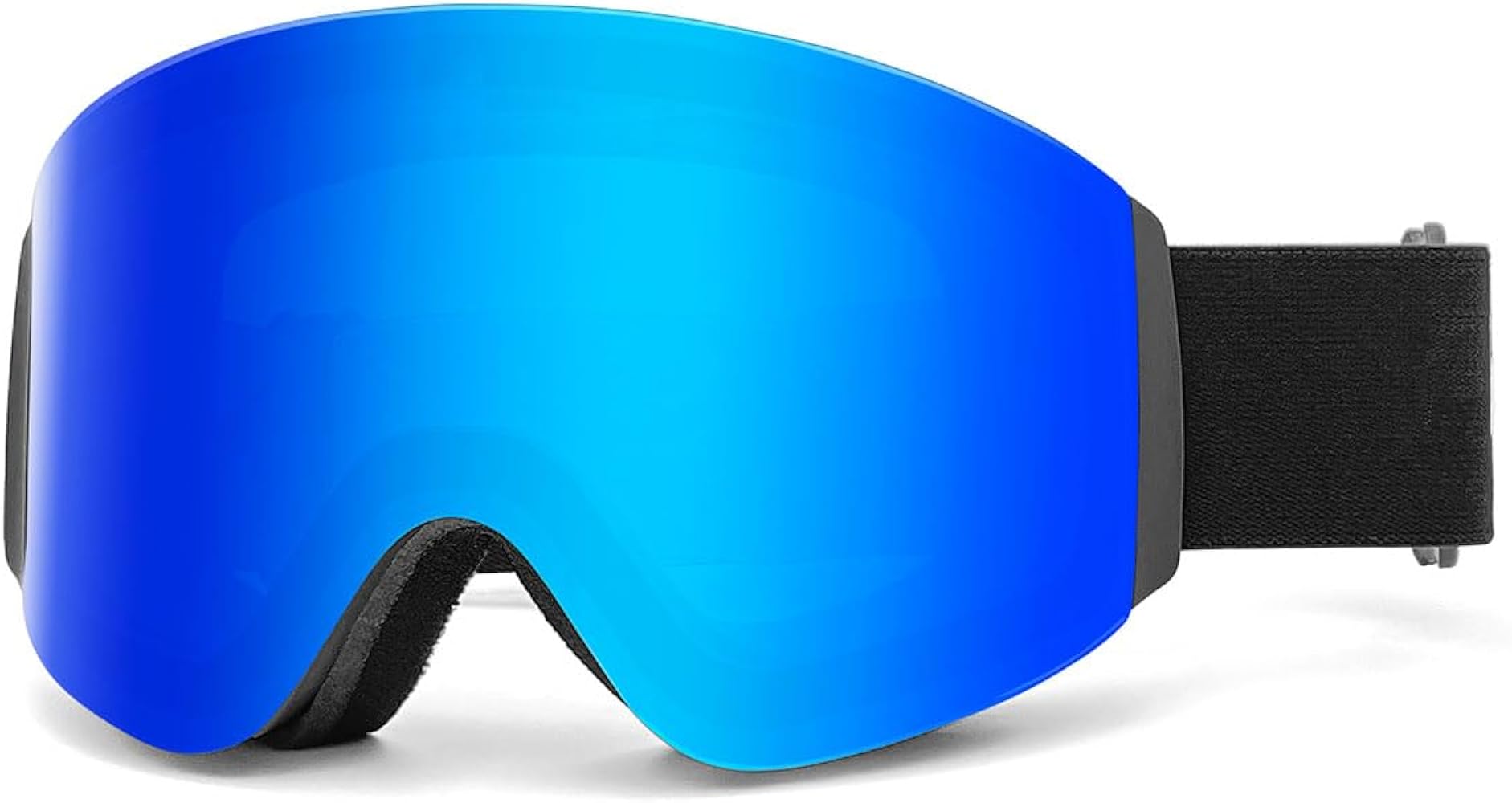 Flip Up Ski Goggles, OTG Snow Goggles, Clamshell Anti Fog UV Protection, Snowboard Goggles for Men Women Youth