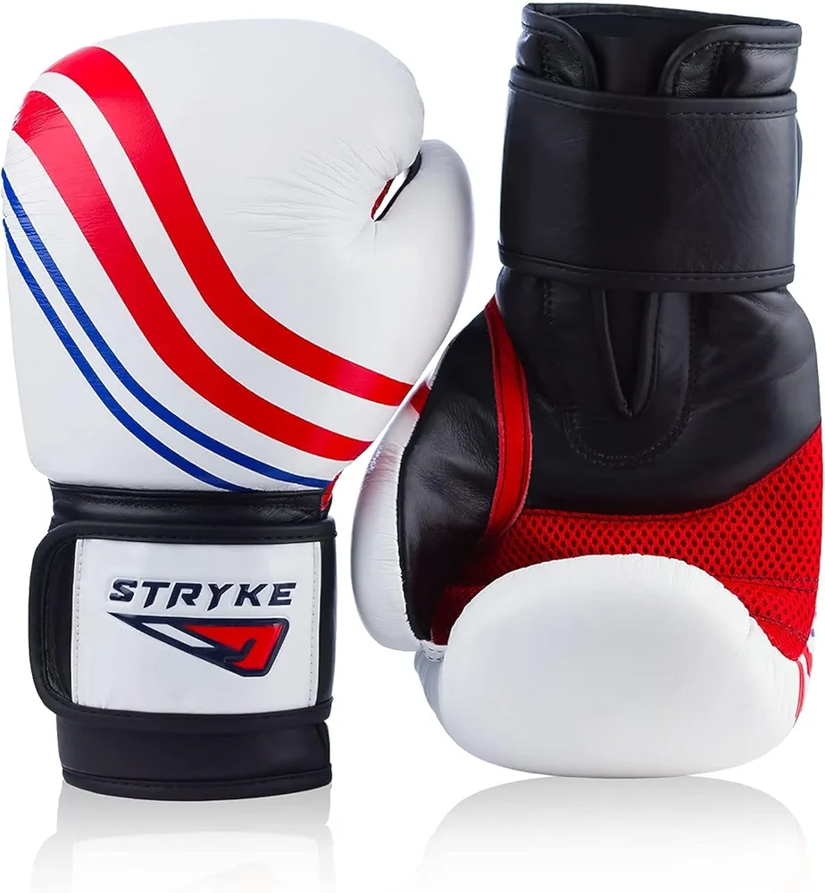 Genuine Leather Boxing Gloves - Boxing Gloves Men, Heavy Bag Gloves, Boxing Gloves Women, with Injection-Molded Foam for Maximum Hand Protection