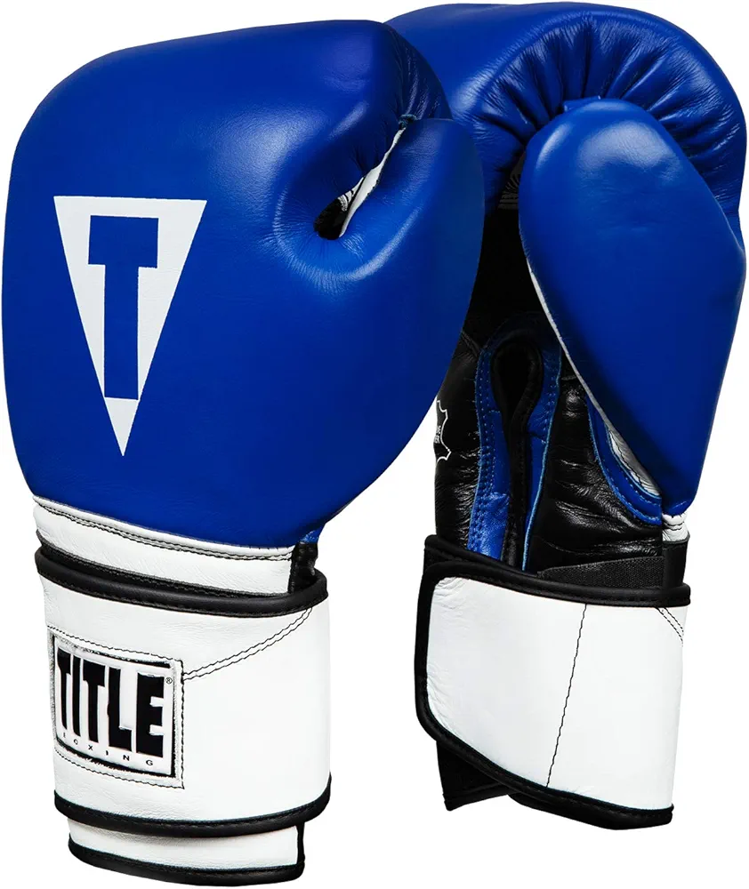 TITLE Boxing Leather Performance Training Glove - Boxing Gloves, Boxing Training Gloves, MMA Gloves, Oz Training Gloves, Kickboxing Gloves, Punching Bag Gloves, Sparring Gloves