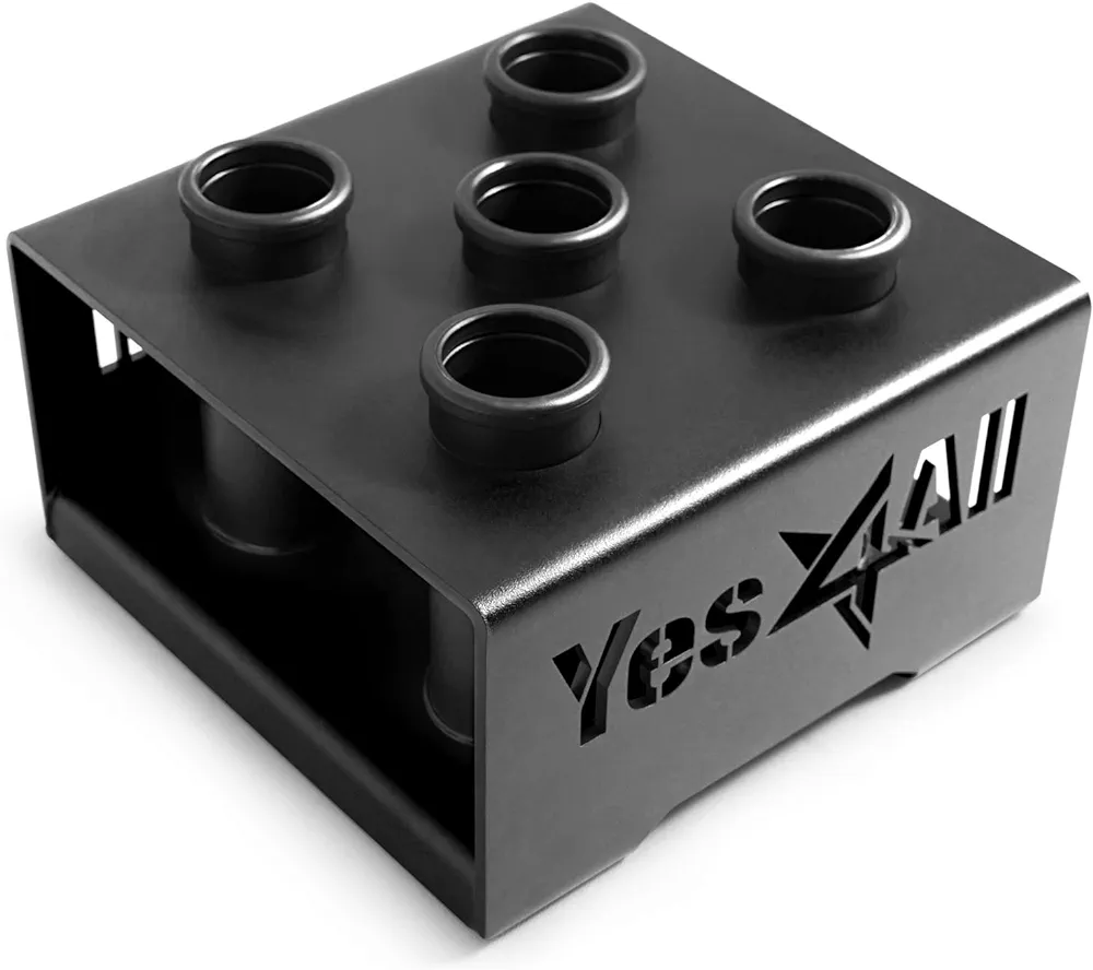 Yes4All Barbell Holder Vertical Storage Rack, Home Gym Organizer, Barbell Storage Rack Fit 2-inch Olympic Bars, Curl Bars, Triceps Bars, Dumbbell Handles