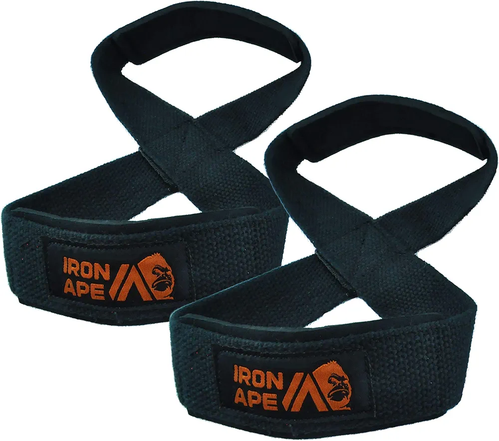 Figure 8 Straps, for Deadlift, Weight Lifting, Shrugs, and Weightlifting. Suitable For Men and Women, Entry Level, 2 sizes.