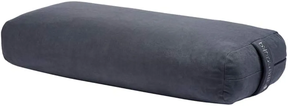 Manduka enlight Bolster Pillow - Yoga Pillow with Machine Washable Microfiber Cover, Curved Design for Optimal Workout and Meditation Support, Yoga and Pilates Equipment
