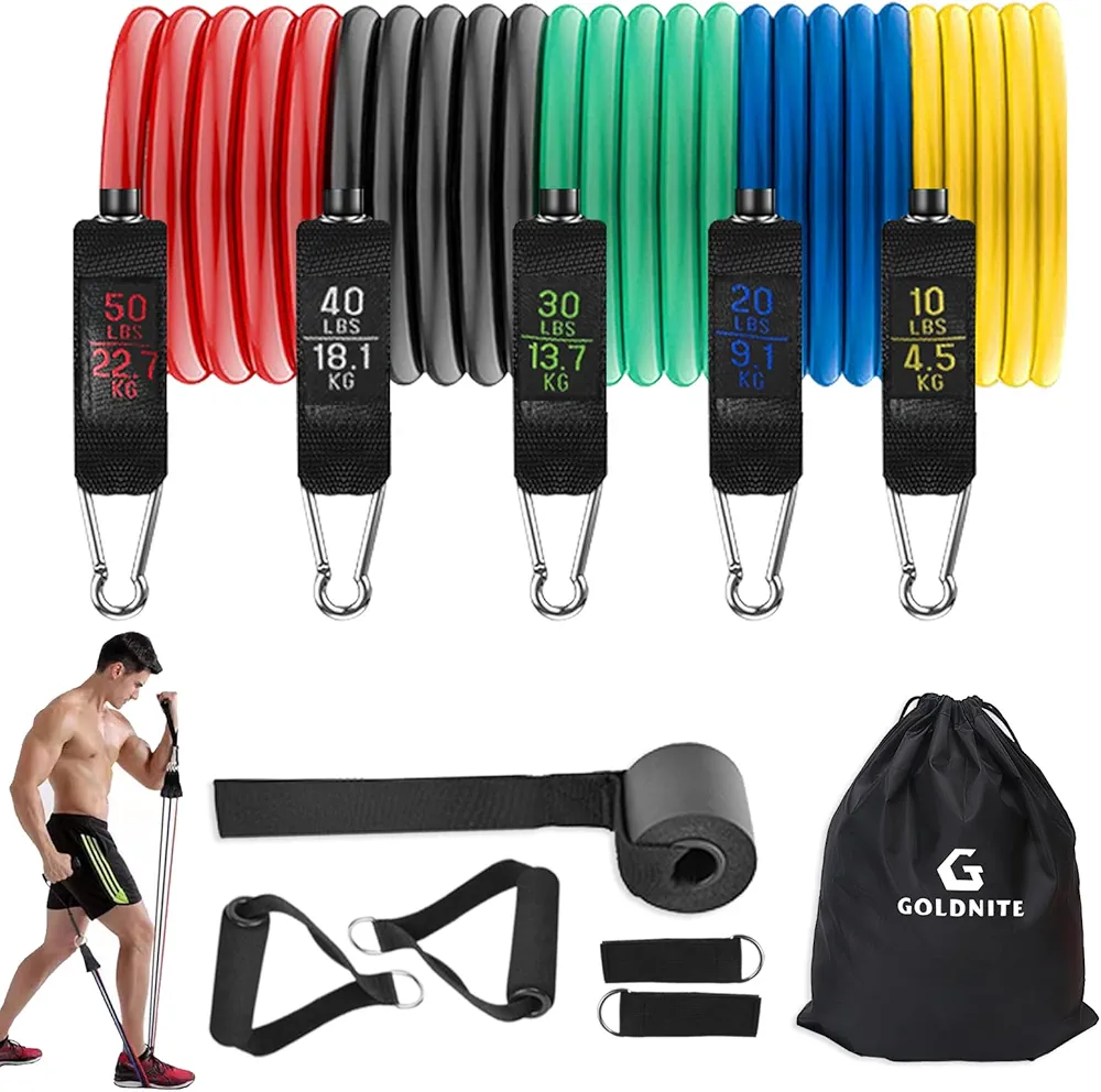 Resistance Bands,Exercise Bands for Working Out, Resistance Bands Set with Handles for Fitness, Strength Training Muscle Training