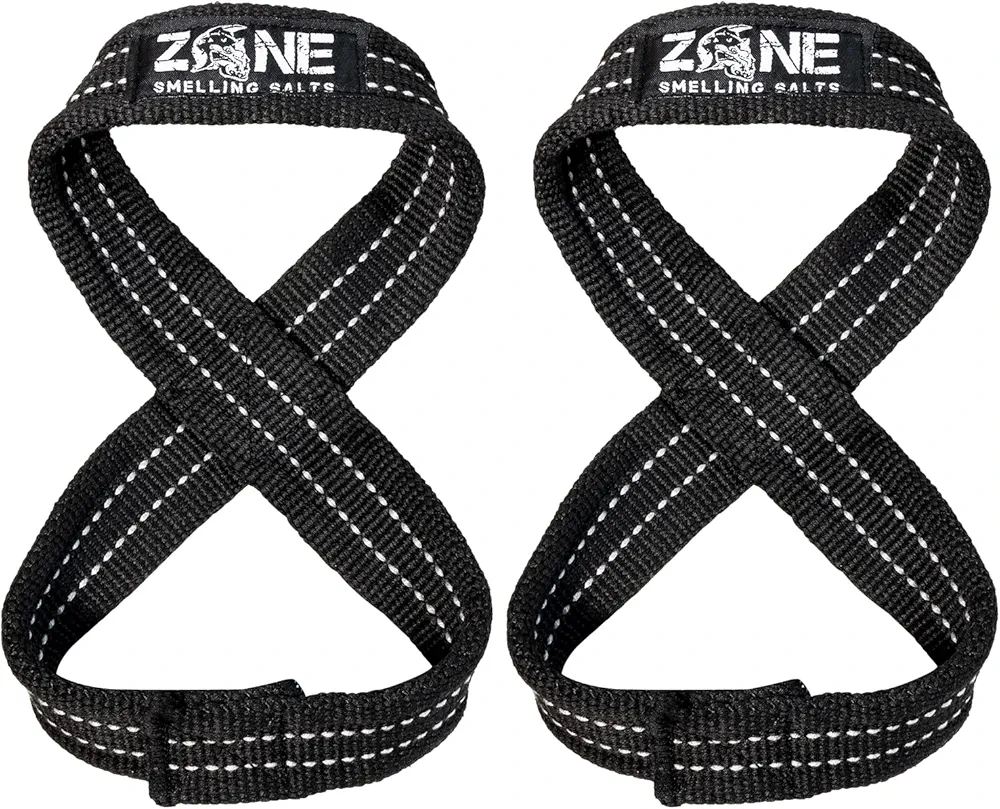 Figure 8 Straps for Deadlift, Strongman, Powerlifting Weight Lifting Straps for Men & Women