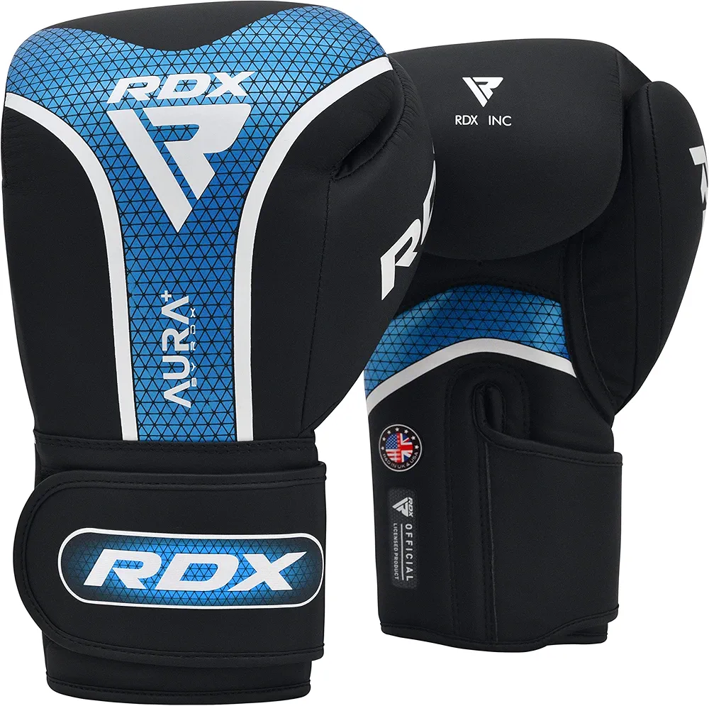RDX Boxing Gloves Men Women, Pro Training Sparring Mitts, Muay Thai MMA Kickboxing, Adult Heavy Punching Bag Gloves, Focus Pad Workout, Ventilated Palm Padded Wrist Support, Men Women Home Gym