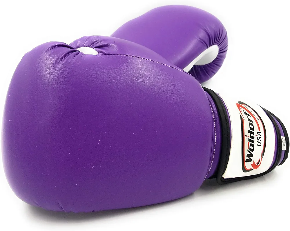 Men and Women Training Fighting Sports Boxing Gloves - Heavy Punching Bag for Kids - Sparring Gloves, Kickboxing Gloves, Muay Thai Gloves and MMA Sparring Gloves - Vinyl Purple