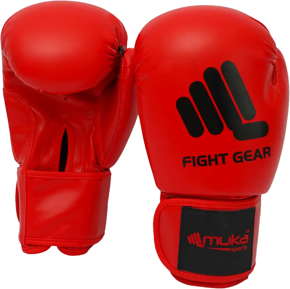 Men Women Synthetic Leather Boxing Gloves Muay Thai Gloves MMA Training Punching Kickboxing Heavy Bag and Fitness Training