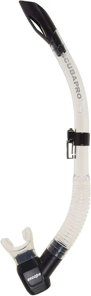 SCUBAPRO Escape Semi-Dry Snorkel, with Purge Valve and Splashguard Barrel-Top Design