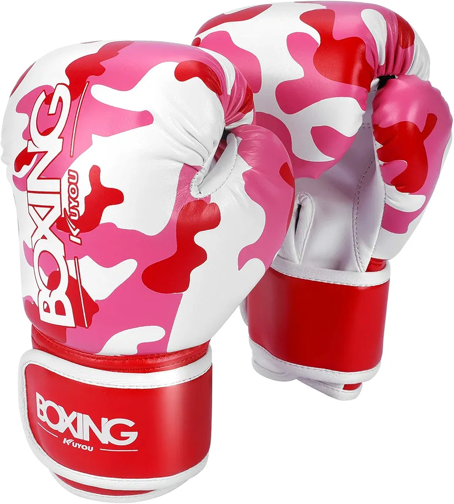 Kids Boxing Gloves, Boxing Gloves for Children 3-9 Youth Boys Girls Toddler PU Cartoon Sparring Training Boxing Gloves for Punching Bag, Kickboxing, Muay Thai, MMA