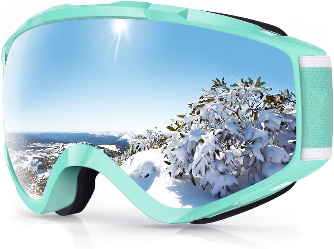 findway Ski Goggles OTG - Over Glasses Snow/Snowboard Goggles for Men, Women & Youth - 100% UV Protection