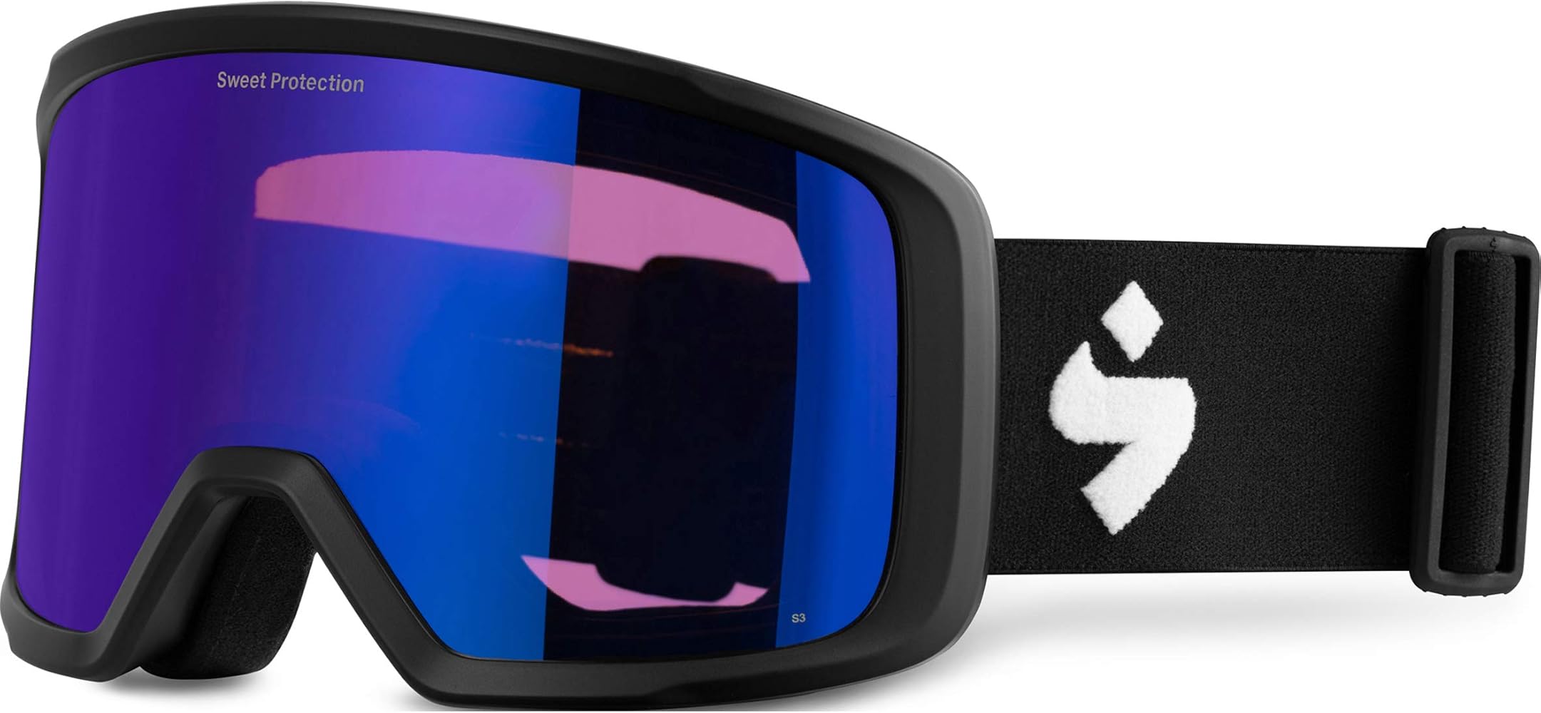 Sweet Protection Firewall Reflect Snow Goggles - Lightweight Ventilated Snowboarding Ski Goggle UV Protection Anti Fog Lens