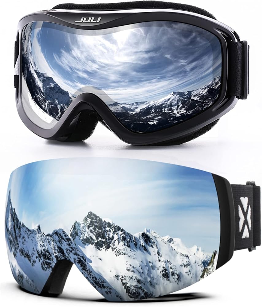JULI Eyewear MAXJULI Ski Goggles,Snow Snowboard Goggles for Men Women Snowmobile Skiing Skating