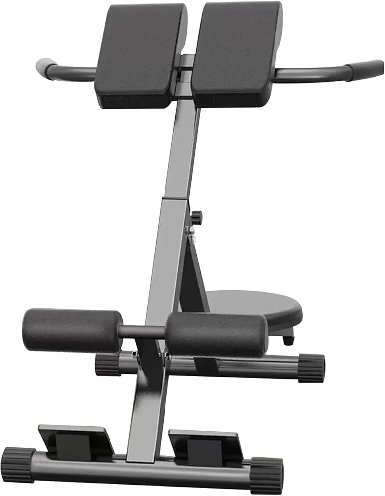 Folding Roman Chair Adjustable Back Extension Bench Multi-functional Hyperextension Bench Ab Workout Bench Strength Training Equipment For Home Gym 660lbs