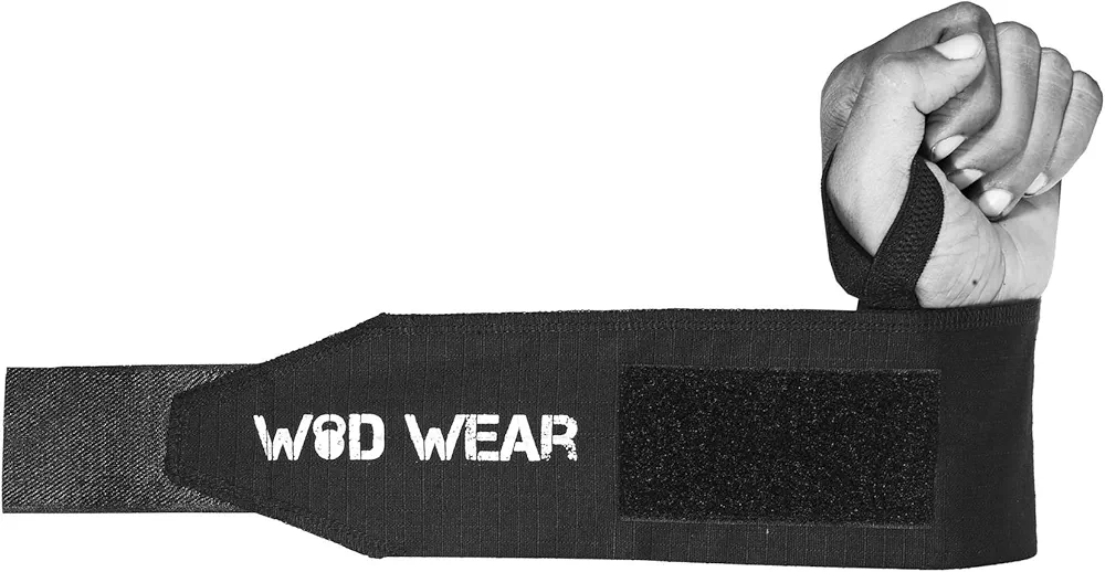 Wrist Wraps with Thumb Loop for Powerlifting, Strength Training, Bodybuilding, Cross Training, Olympic Weightlifting, Yoga - One Size Fits All