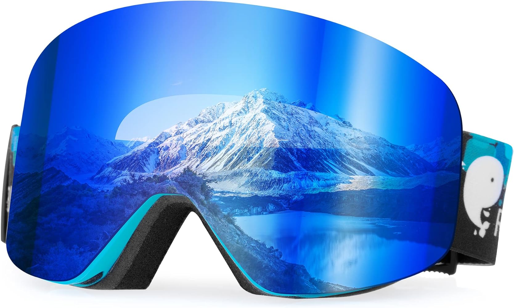 RABIGALA Ski Goggles Snow Snowboarding Goggles Interchangeable Lens Frameless Anti-fog Skiing Goggles