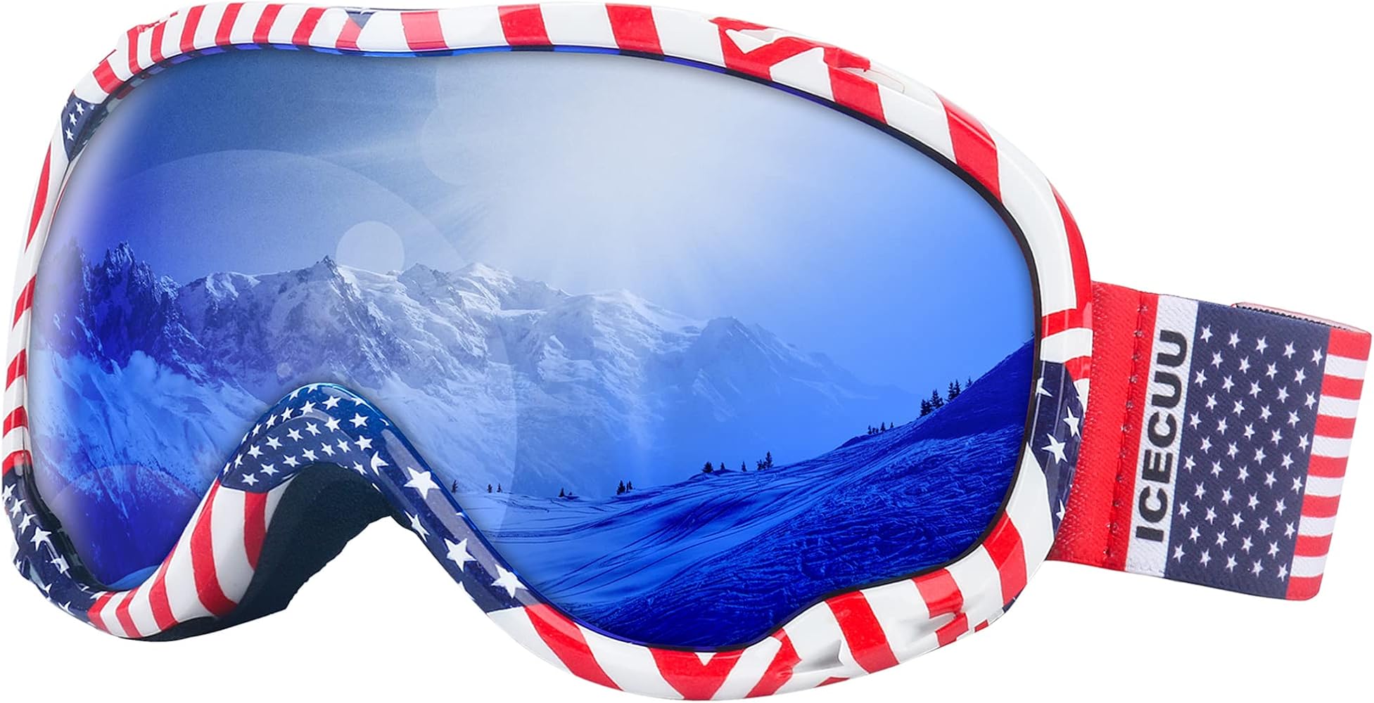 Ski Goggles for Men Women OTG - Snowboard Goggles/Over Glasses Ski UV400 Protection Adults Youth