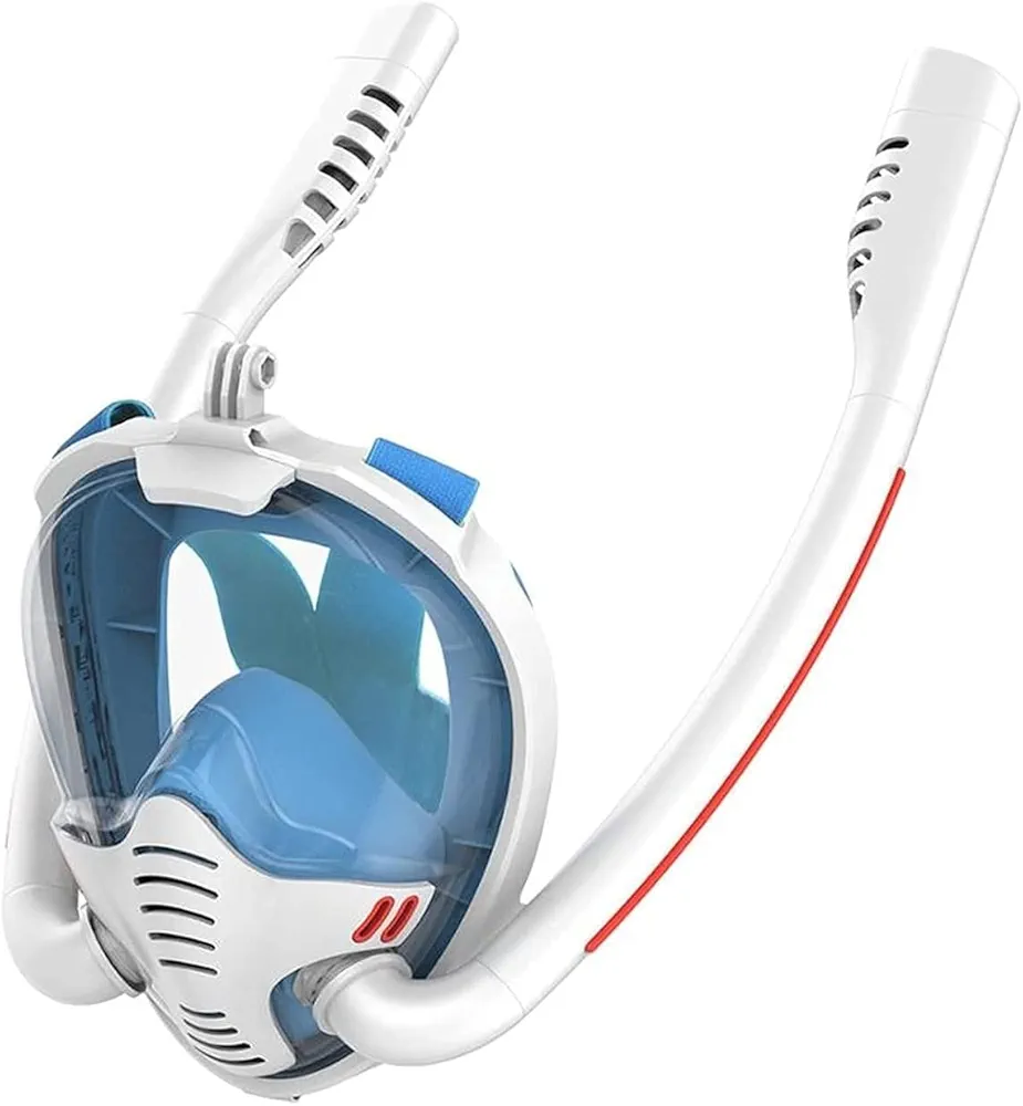 Snorkel Mask for Adult Kids Adult Diving Mask, Full Face Anti-Fog Snorkeling Mask Kid Swimming Underwater Respirator Diving Equipment Masks(Color 04,S/M)