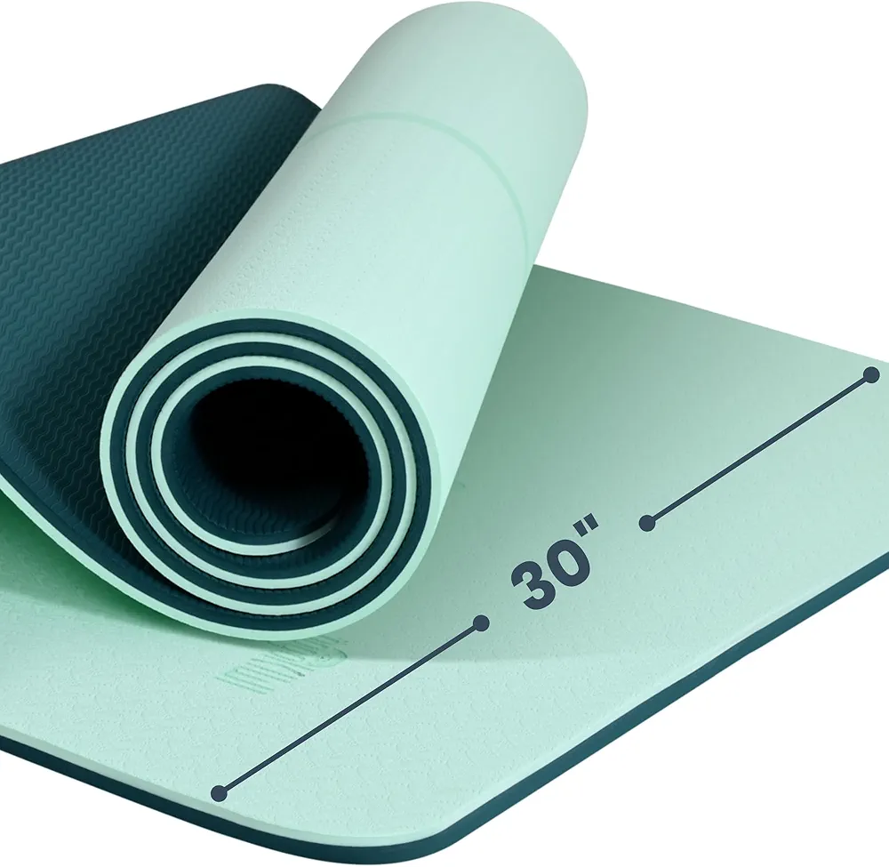 Thick Yoga Mat w/Carrying Strap (72“L x 30"W) for Men & Women - Non Slip Extra Wide and Long Fitness & Exercise Mat for Home Gym Workout, Floor, Pilates, and Stretching