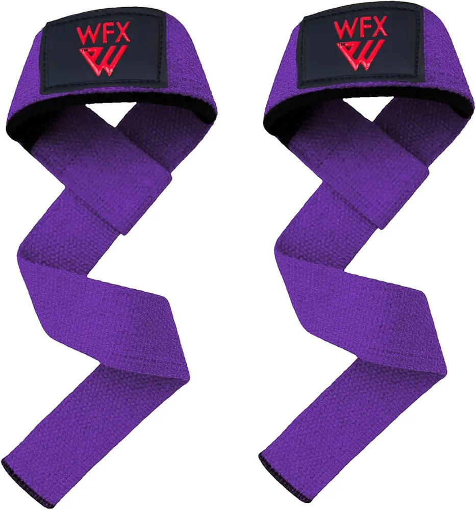 Weight Lifting Straps Wrist Support Padded Neoprene Gym Cross Training Hand Bar Weightlifting Straps Fitness Bodybuilding Power Exercise Grips Deadlift Men Women