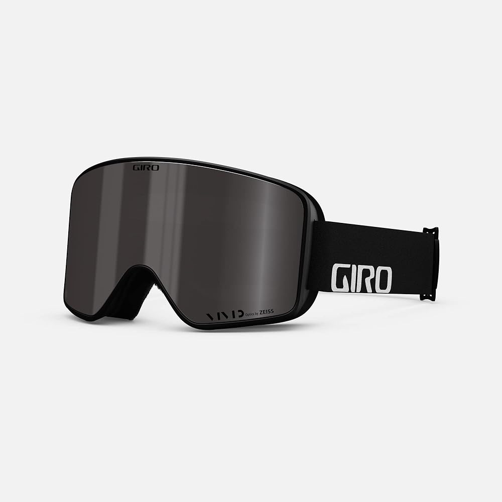 Giro Method Asian Fit Ski Goggles - Snowboard Goggles for Men & Women - Black Wordmark Strap with Vivid Smoke/Vivid Infrared Lenses
