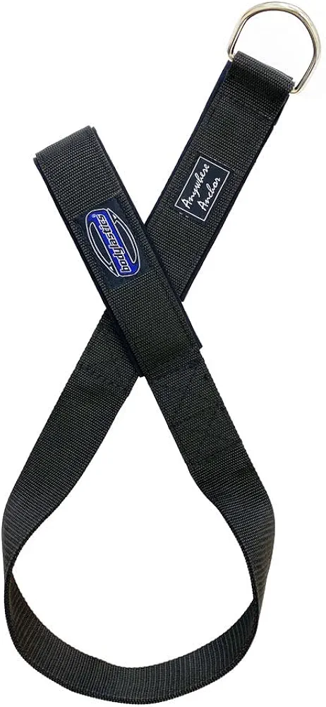 Bodylastics Resistance Band Anchor, Heavy-Duty Attachment for Exercise Resistance Bands, Easy Use Anchor Band for Resistance Tubes, with Nylon Webbing, Neoprene Padding, and O-Ring, 43 Inches