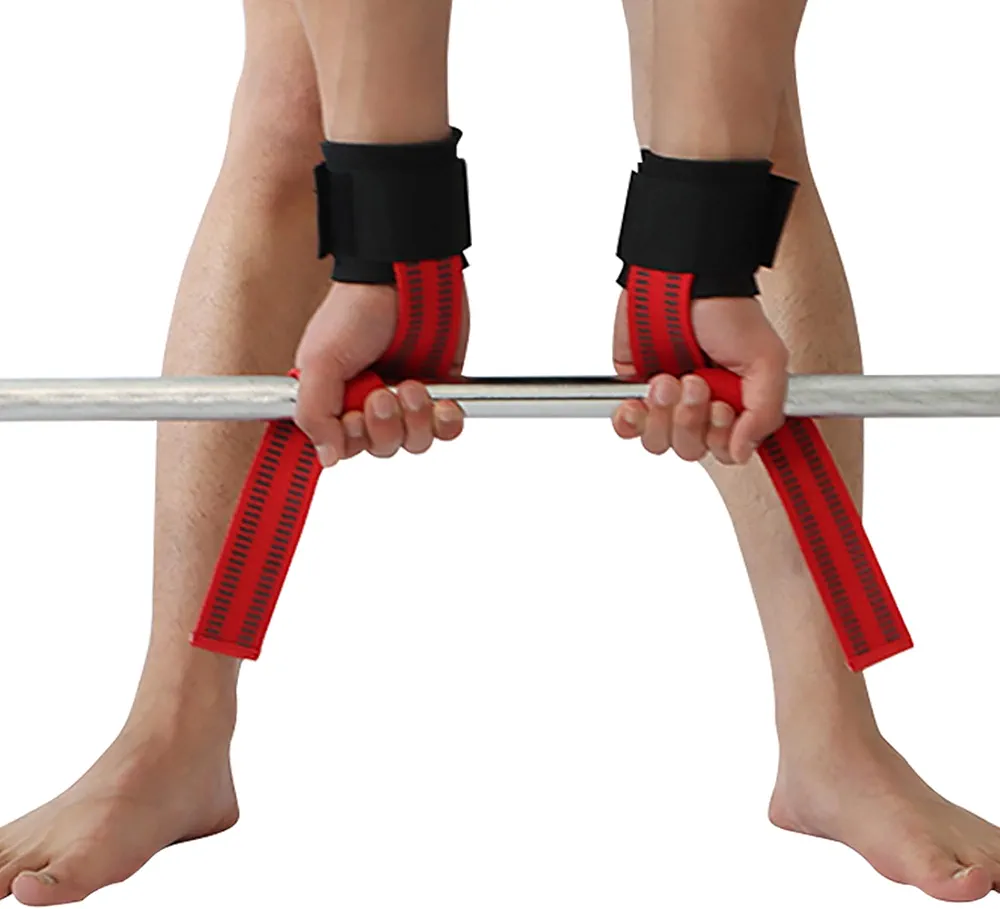 Weight Lifting Wrist Straps Gym Wraps Wrist Straps For Weightlifting Men Women Support Heavy Duty Grips Strength Anti-Slip Deadlift Lifting straps