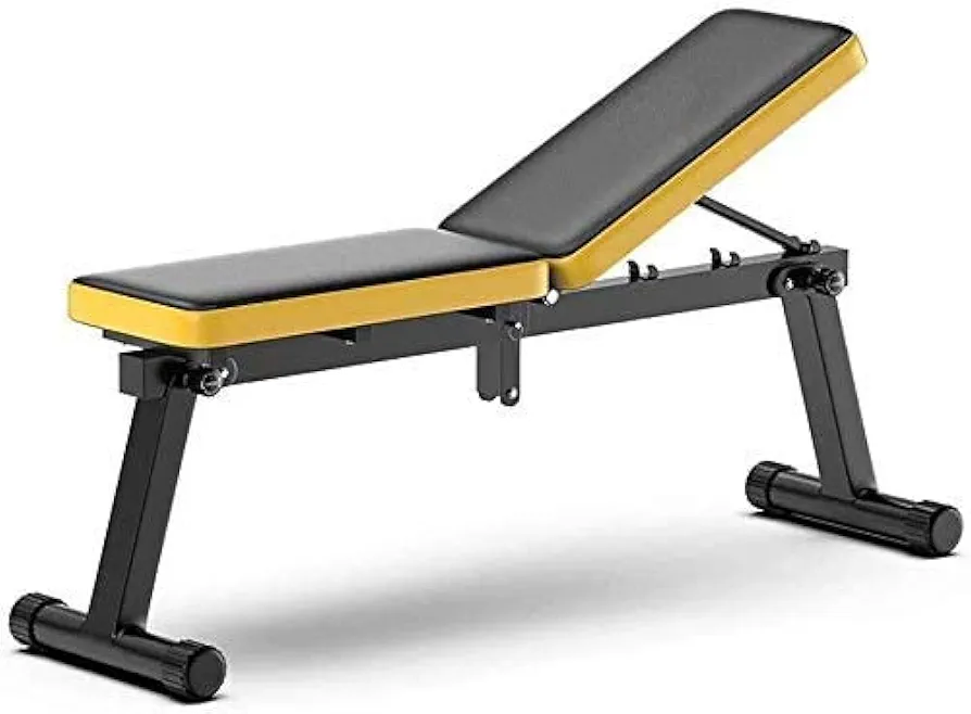 Weight Bench Foldable, Press Exercise Gym Bench Sit Up Incline Abs Benchs Adjustable Flat Bench, for Weightlifting and Strength Training,Black