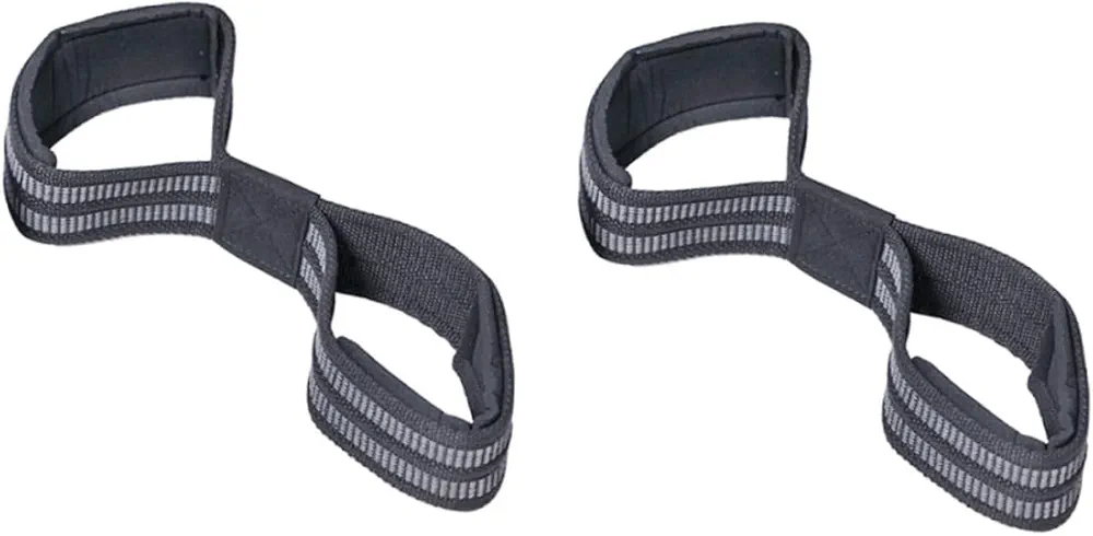 BESPORTBLE 2pcs Weightlifting Belt Deadlift Cable Ankle Attachments for Gym Lumbar Wrist Straps for Weightlifting Straps Gym Weight Belt Handles Barbell Handle Grip Padded Belts Black Nylon