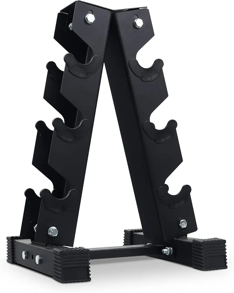 A-Frame Dumbbell Rack Stand Only, Weight Rack for Dumbbells 3 Tier(300 Pounds Weight Capacity)